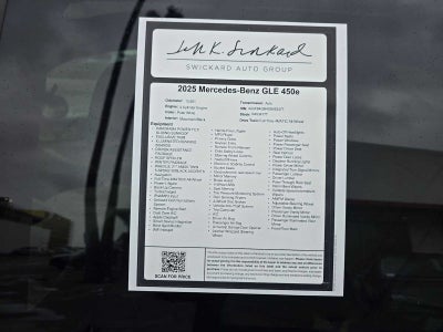 2025 Mercedes-Benz GLE 450e GLE 450e