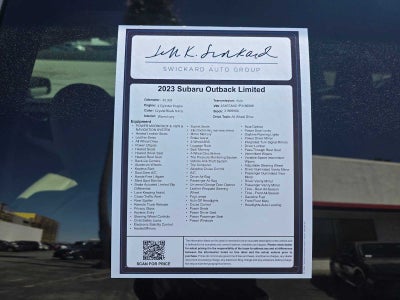 2023 Subaru Outback Limited