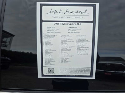 2026 Toyota Camry XLE