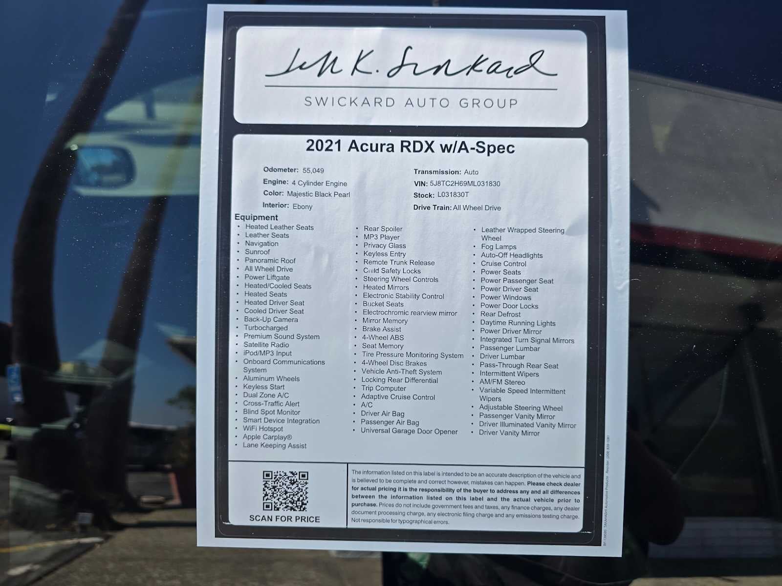 2021 Acura RDX w/A-Spec Package