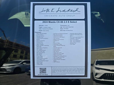 2024 Mazda Mazda CX-50 2.5 S Select Package