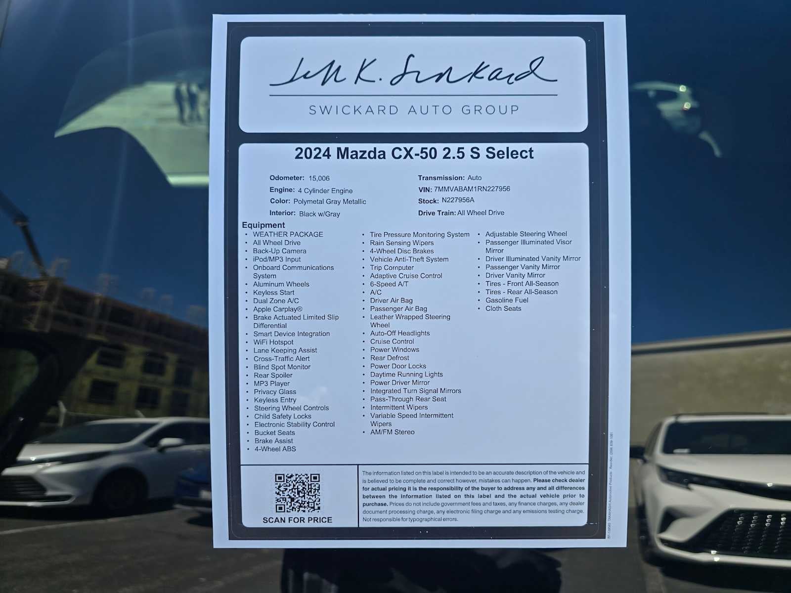 2024 Mazda Mazda CX-50 2.5 S Select Package