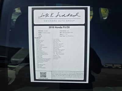 2016 Honda Fit EX