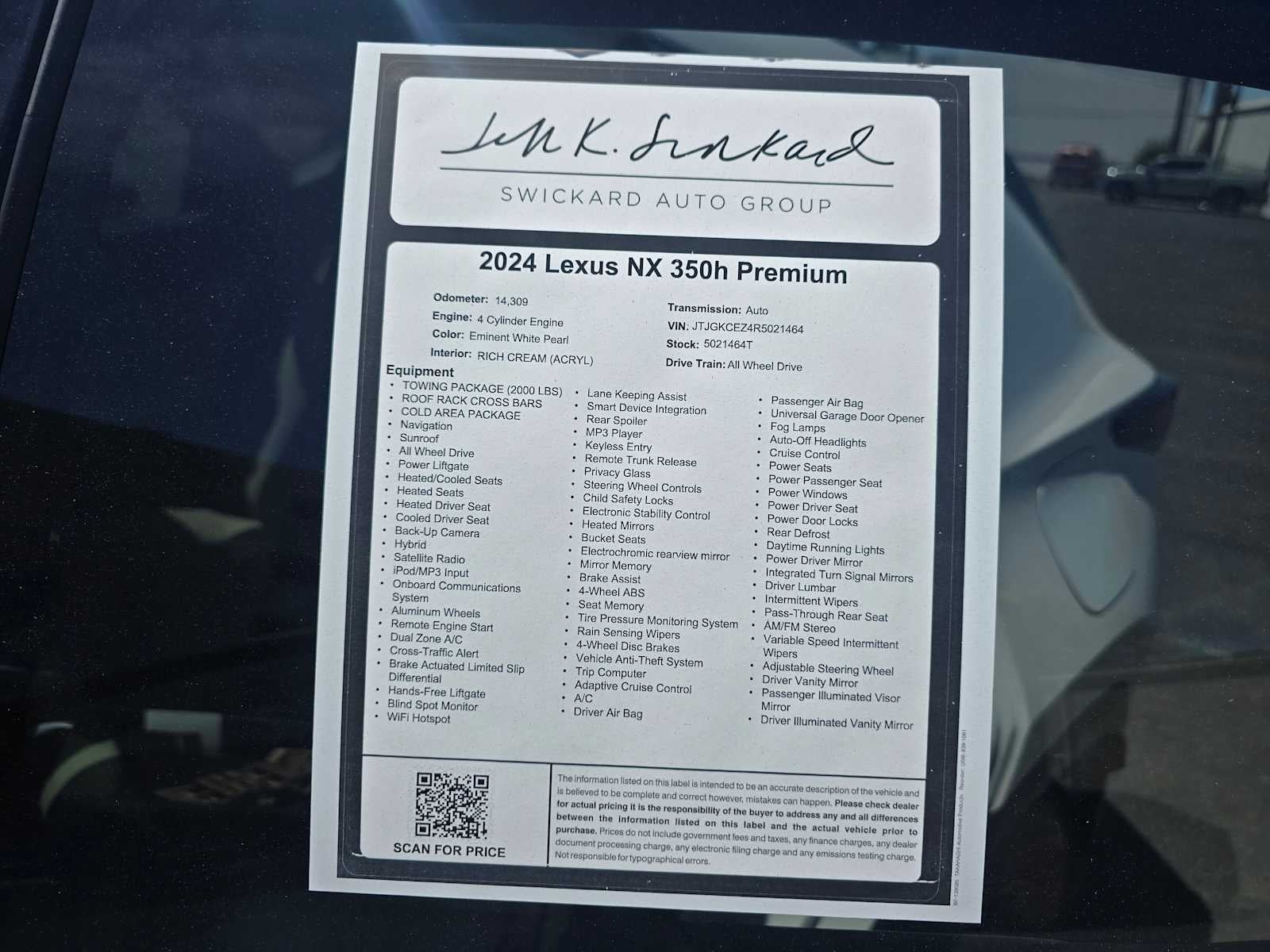 2024 Lexus NX 350h Premium