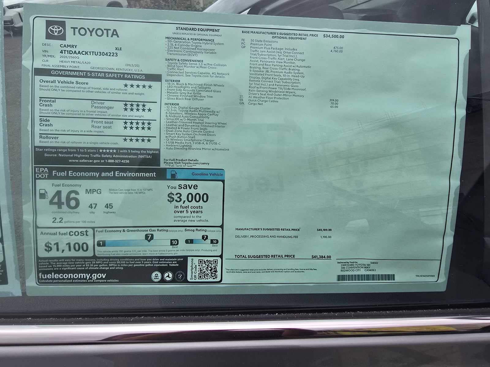 2026 Toyota Camry XLE