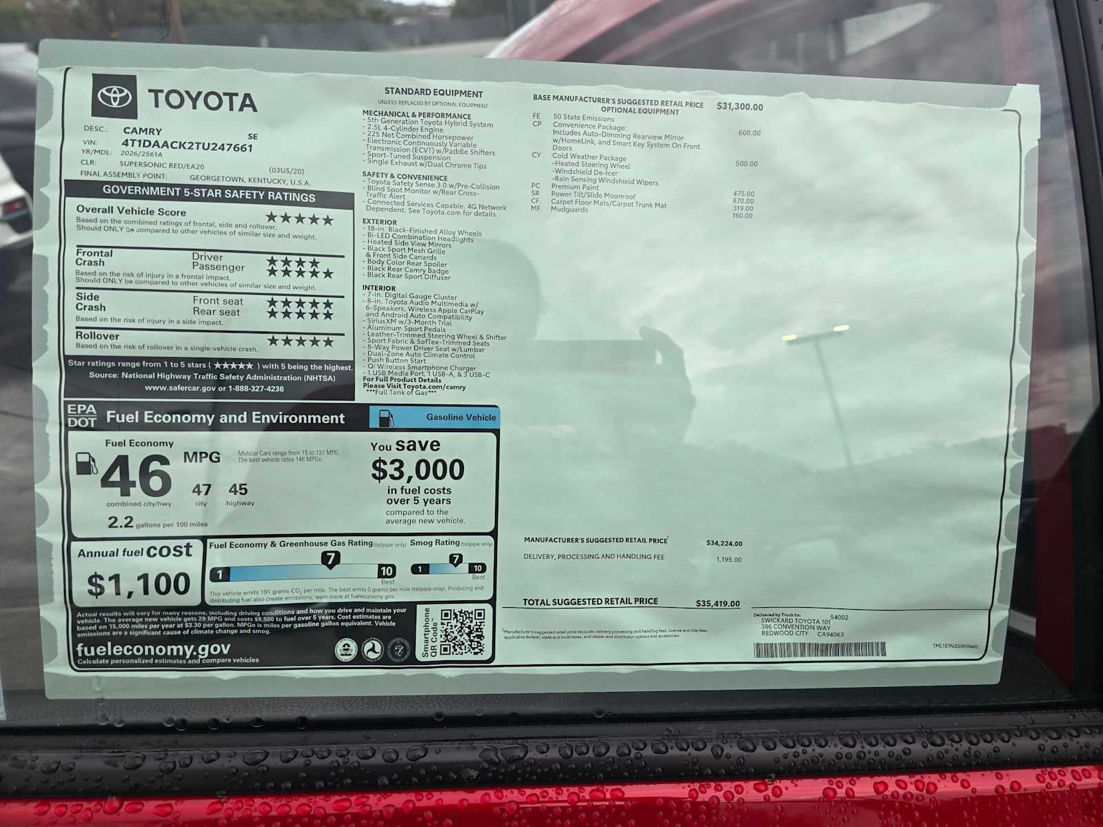 2026 Toyota Camry SE