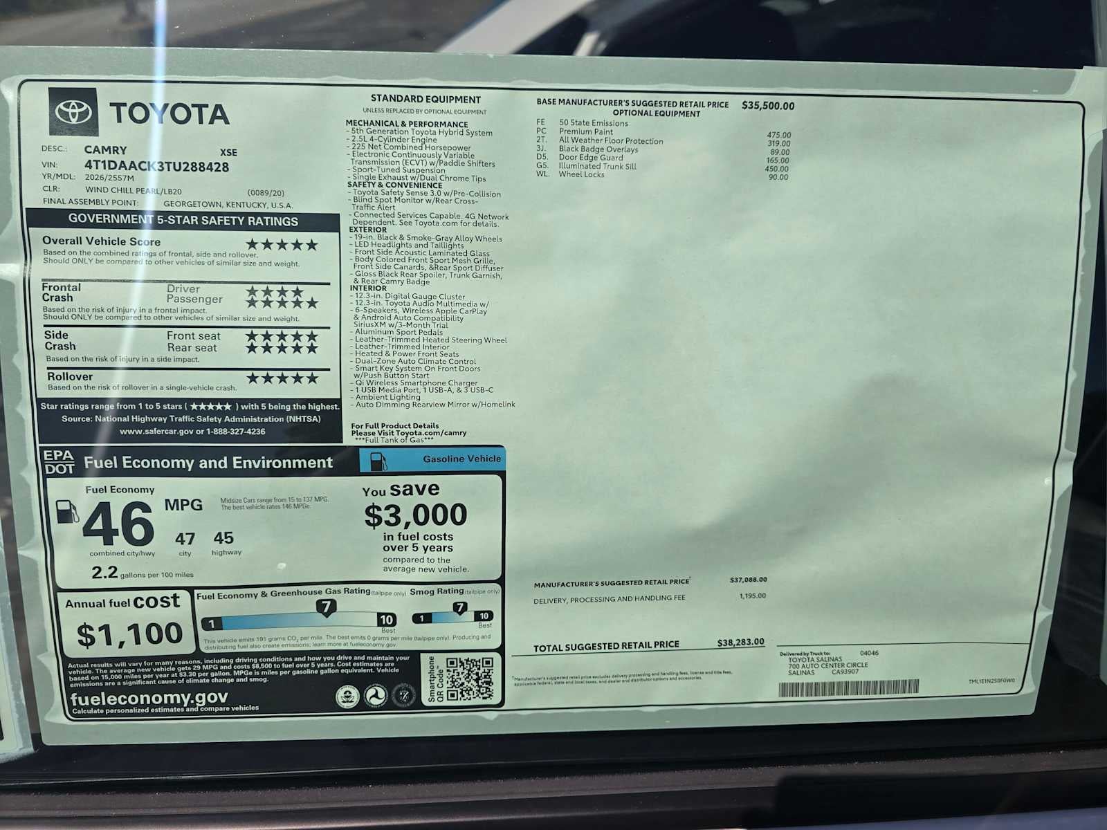 2026 Toyota Camry XSE