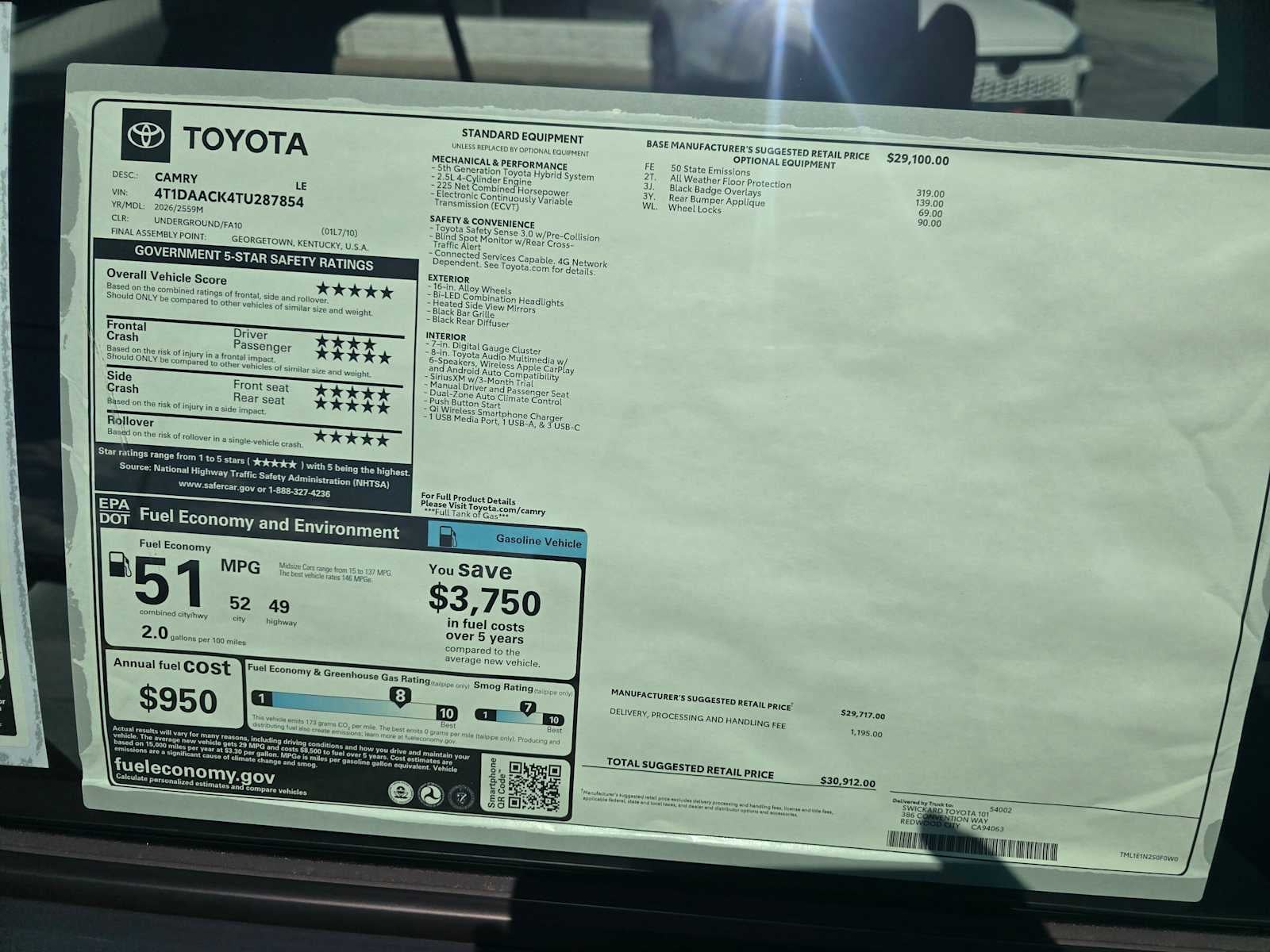 2026 Toyota Camry LE