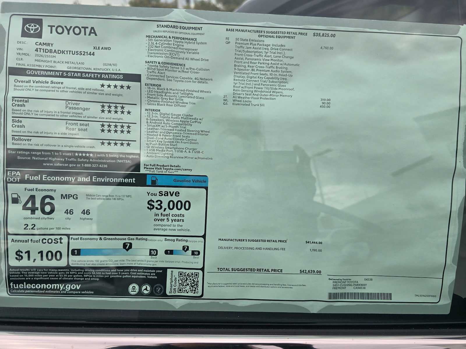 2026 Toyota Camry XLE AWD