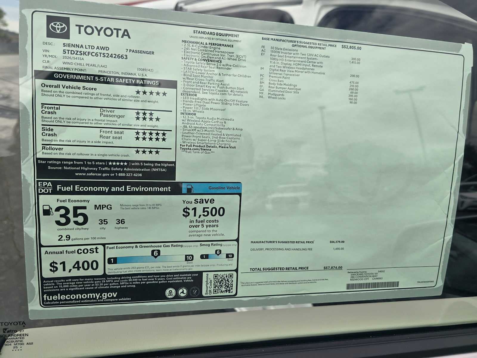 2026 Toyota Sienna Limited