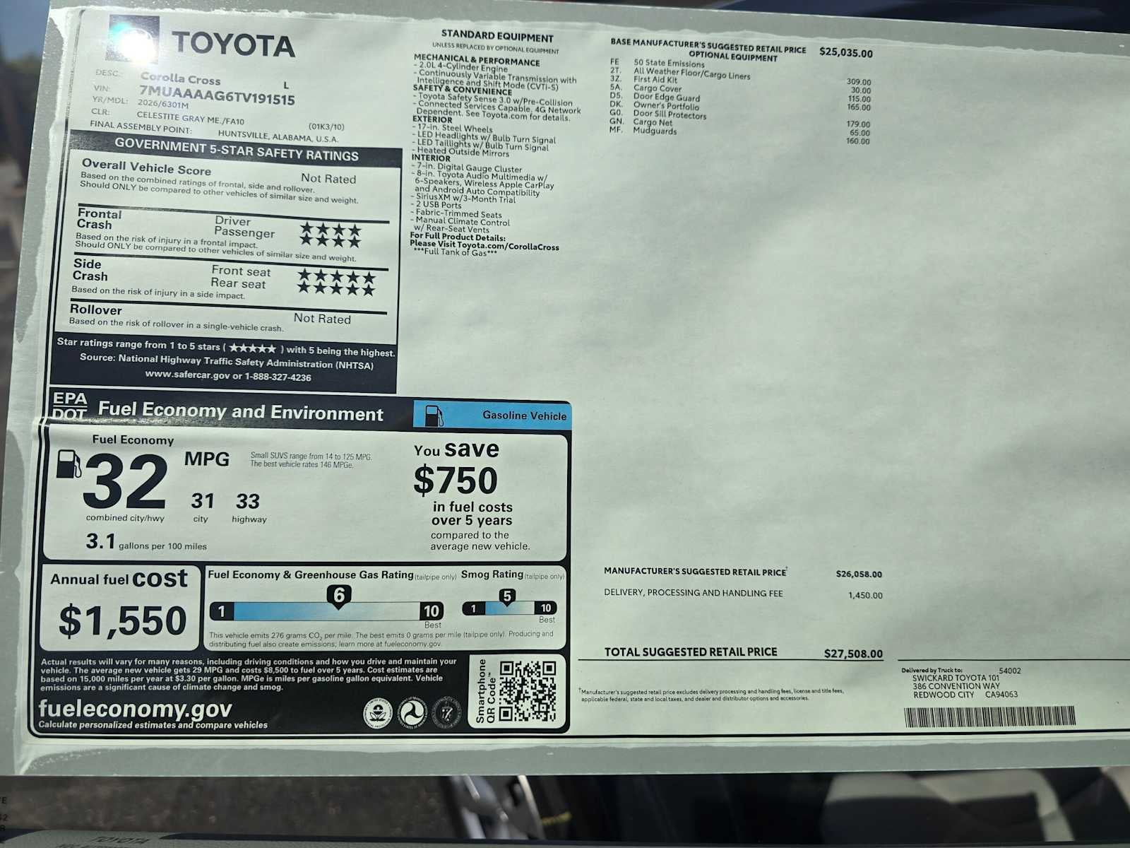 2026 Toyota Corolla Cross L