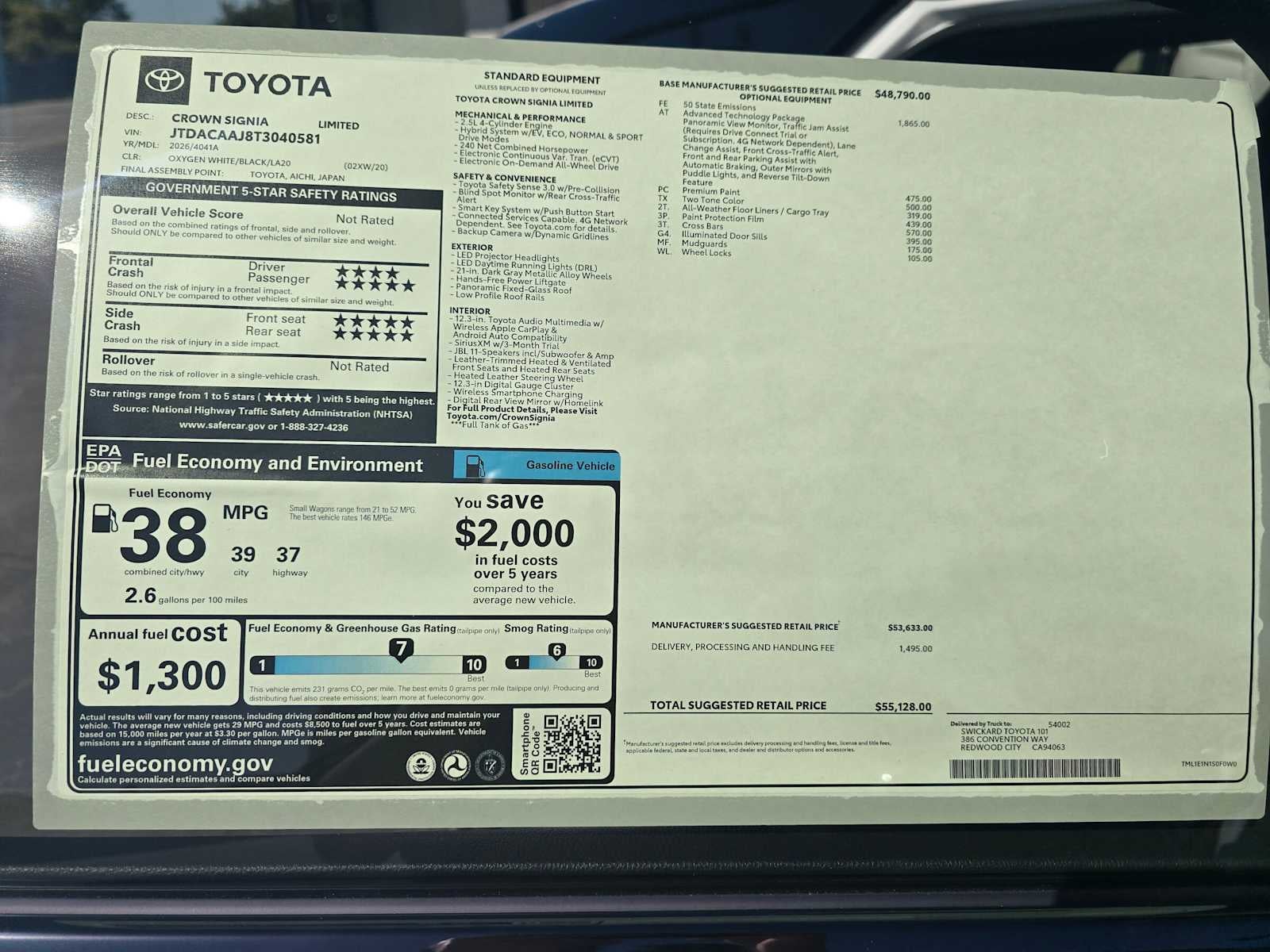 2026 Toyota Toyota Crown Signia Limited