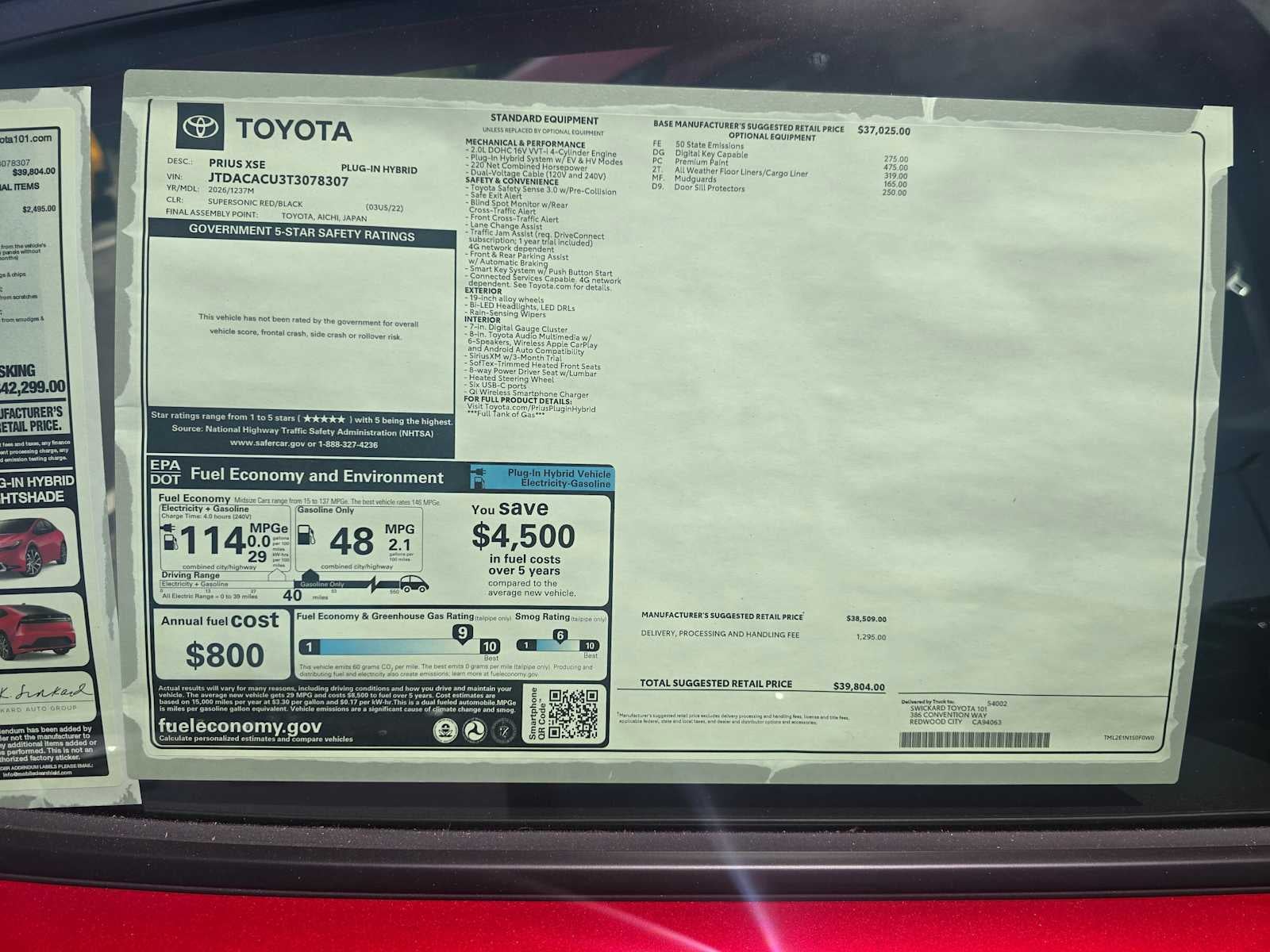 2026 Toyota Prius Plug-in Hybrid XSE