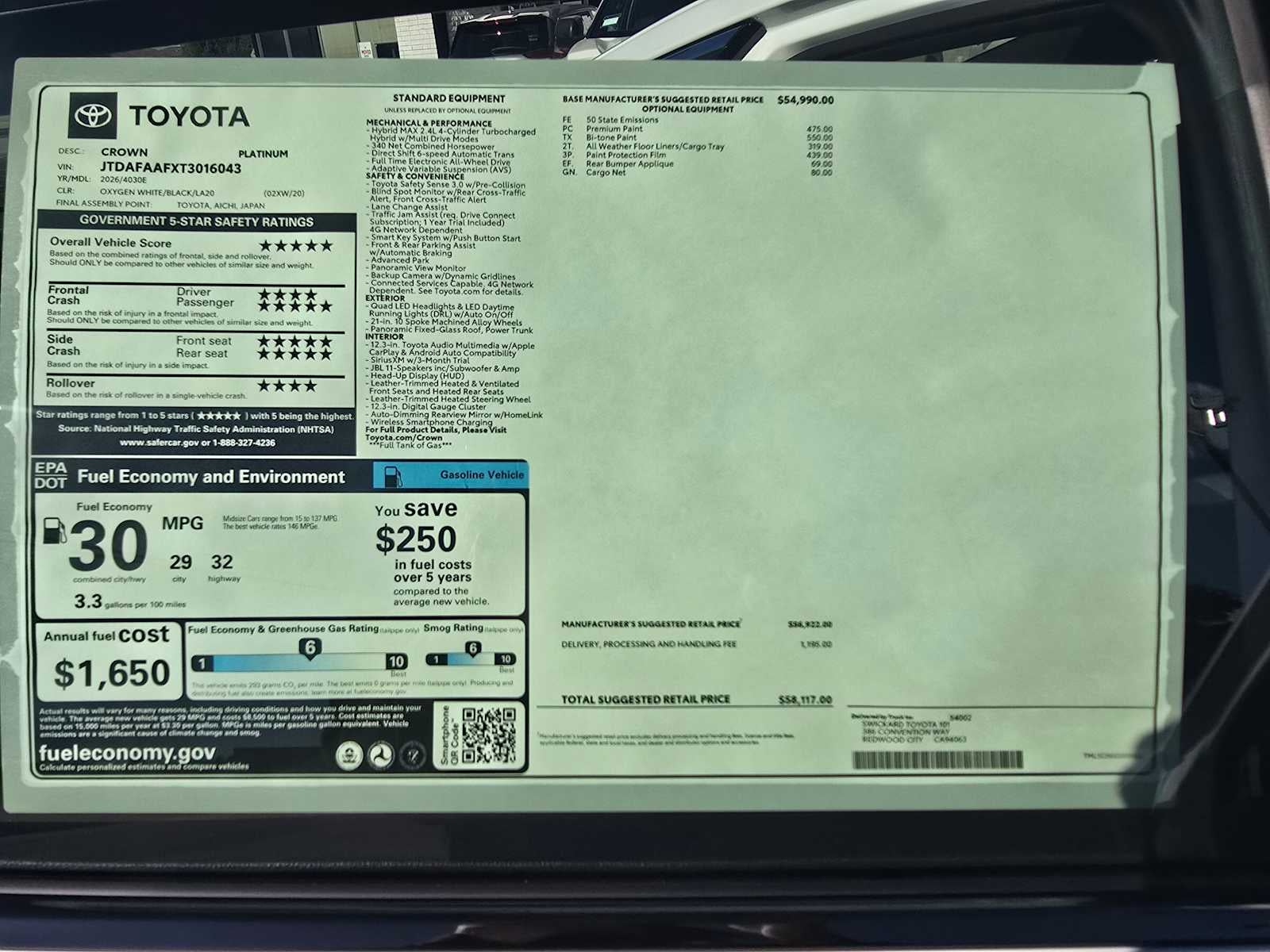 2026 Toyota Toyota Crown Platinum