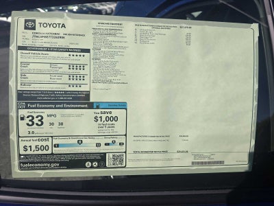 2026 Toyota Corolla Hatchback XSE