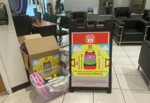 Toyota 101 helped collect Back to School supplies