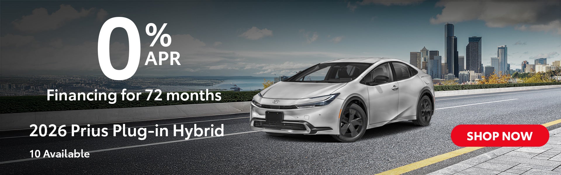 2026 Prius Plug-in Hybrid 0% APR for 72 months