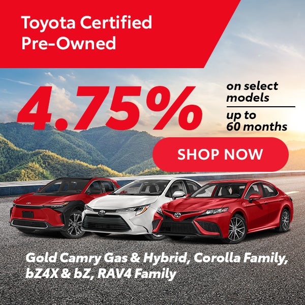 4.75% APR For 60 months