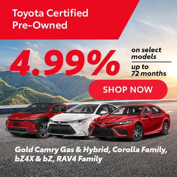 4.99% APR For 72 months